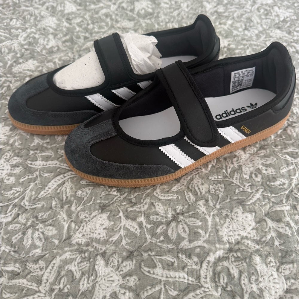 Adidas Kids Black and White Sneakers